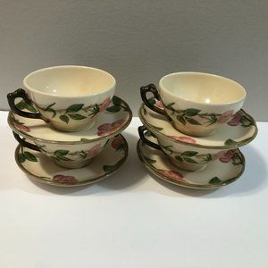 Franciscan Desert Rose Cups & Saucers